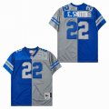 Dallas Cowboys #22 Emmitt Smith Blue gray splits Throwback NFL Jersey