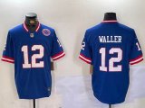 Nike New York Giants #12 Darren Waller blue Nike Vapor F.U.S.E. Limited Jersey 01