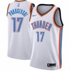 Oklahoma City Thunder #17 Aleksej Pokusevski white nba jerseys Hot press font