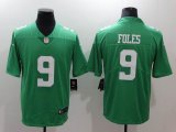 Nike Philadelphia Eagles #9 Nick Foles light green Color Rush Limited Jersey