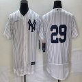 Nike New York Yankees #29 Todd Frazier white Flexbase Authentic Collection Jersey-BD