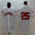 2016 San Francisco Giants Barry Bonds 25# white Flexbase Authentic Collection Jersey