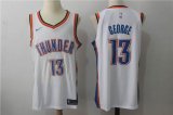 Nike Oklahoma City Thunder #13 Paul George white nba jersey