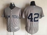 2016 New York Yankees #42 Mariano Rivera gray Flexbase Authentic Collection Jersey