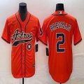 Nike Houston Astros #2 Alex Bregman orange majestic baseball jerseys Joint name -BD 02