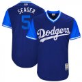 Los Angeles Dodgers #5 Corey Seager blue classic baseball Jerseys