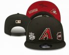 2023 Arizona Diamondback black MLB Snapback Hats-YD