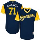 Milwaukee Brewers #71 Haderade blue classic baseball Jerseys