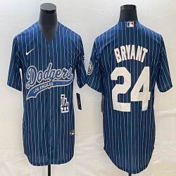 Nike Los Angeles Dodgers #24 Kobe Bryant blue majestic baseball Jerseys Joint name -BD 05