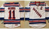 2014 New York Rangers 11# Mark Messier white hockey Jerseys