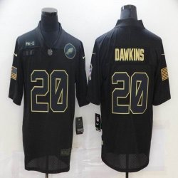 Nike Philadelphia Eagles #20 Brian Dawkins black Salute To Service Limited Jersey-BD