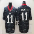 Philadelphia Eagles #11 Carson Wentz black camo Color Rush Limited Jersey