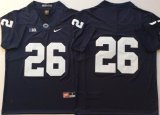 Penn State Nittany Lions #26 Saquon Barkley dark blue college football jersey