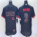 Nike Cincinnati Reds #9 Mclain black Flexbase Authentic Collection Jersey city blue-BD 03