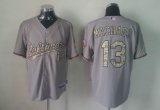 Baltimore Orioles #13 Manny Machado gray camo MLB Jerseys