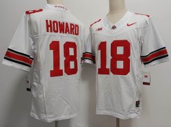 Ohio State Buckeyes #18 Will Howard NCAA college jerseys