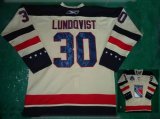 NHL New York Rangers #30 Lundovist White jerseys