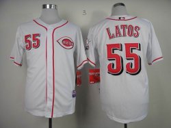 Cincinnati Reds LATOS 55# white mlb jerseys