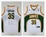 Seattle Supersonic 35 Kevin Durant Green white Revolution 30 NBA Basketball Jerseys