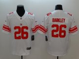 Nike New York Giants #26 Saquon Barkley white color Rush Limited Jersey-BD