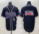 Nike Colorado Rockies blank black majestic baseball jerseys Joint name -BD 03