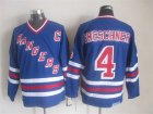 2015 New York Rangers #4 Ron Greschner Blue CCM hockey Jersey C patch