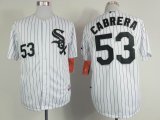 2015 Chicago White Sox #53 Melky Cabrera white baseball jerseys