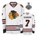 2013 NHL Stanley Cup Chicago Blackhawks #7 SEABROOK White Jerseys