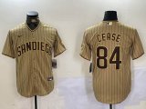 Nike San Diego Padres #84 Dylan Cease gold majestic baseball jerseys 01