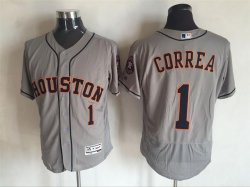 2016 Houston Astros #1 Carlos Correa gray Flexbase Authentic Collection Jersey