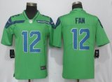 Nike Seattle Seahawks 12 Fan Green Color Rush Limited Jersey-ZH