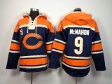 Nike Chicago Bears #9 Jim McMahon blue orange nfl Hooded Sweatshirt