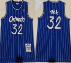 Orlando Magic #32 Shaquille O'Neal blue Throwback NBA Jersey-XD