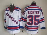 New York Rangers #35 Mike Richter white nhl hockey jersey