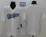 Nike Los Angeles Dodgers blank white majestic baseball Jersey