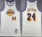 Nike Los Angeless Lakers #24 Kobe Bryant beige throwback basketball Jerseys -XD