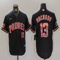 Mexico Nike San Diego Padres #13 Manny Machado black fashion MLB Baseball jerseys