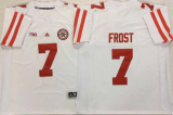 Adidas Nebraska Cornhuskers #7 Scott Frost White NCAA football Jersey