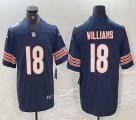 Nike Chicago Bears #18 Caleb Williams Navy Color Rush Limited Jersey