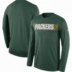 Men\'s Green Bay Packers Nike Green Sideline Seismic Legend Long Sleeve T-Shirt