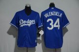 Los Angeles Dodgers #34 Fernando Valenzuela kid blue baseball Jerseys