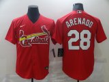 St. Louis Cardinals Nolan Arenado red majestic baseball Jersey-BD