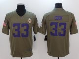 Minnesota Vikings #33 Dalvin Cook Salute To Service Limited Jersey