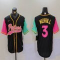 Nike San Diego Padres #3 Jackson Merrill black green pink MLB Baseball jerseys Joint Name