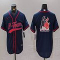 Houston Texans blue with baseball jerseys Joint Name 02