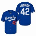 Los Angeles Dodgers #42 Jackie Robinson Blue baseball jersey-SG