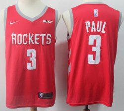 Nike Houston Rockets #3 Chris Paul red nba basketball jersey-S8