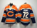 Nike Chicago Bears #72 William Perry blue orange nfl Hooded Sweatshirt