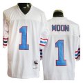 Warren Moon Houston Oilers #1 Mitchell&Ness Throwback White NFL Jerseys