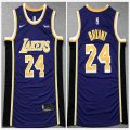 Los Angeles Lakers #24 Kobe Bryant blue nba basketball jerseys Commemorative Edition